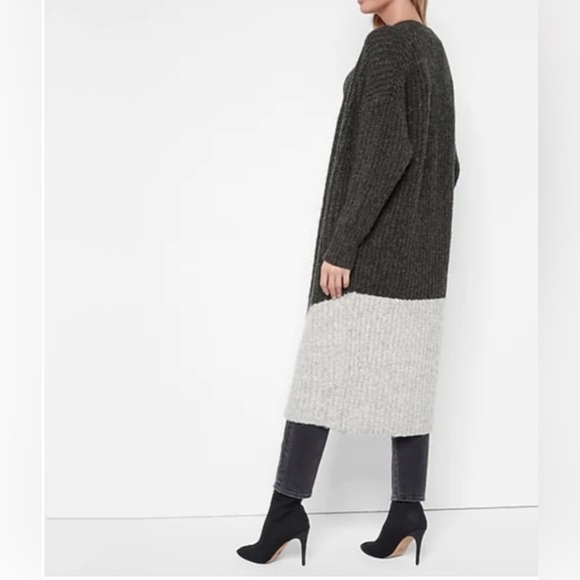 Express NWT Color Block Duster Cardigan Size Small - Picture 2 of 11